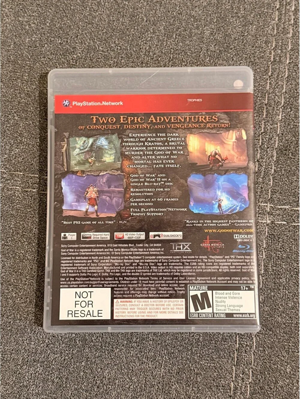 God Of War Collection for PlayStation 3